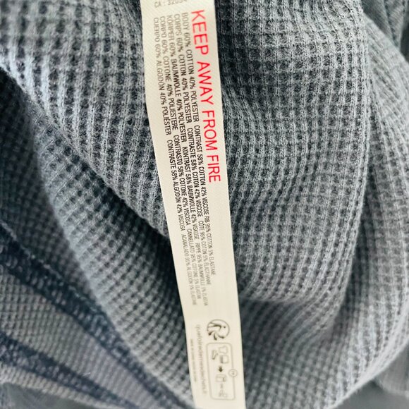 Anthropologie Daily Practice Womens Blue Waffle Knit Utility Mini Dress Size L - Picture 6 of 12